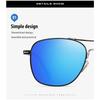 aoron Polarized Sunglasses Men's Fashion Double Beam Metal Sunglasses Outdoor Cycling Sunglasses