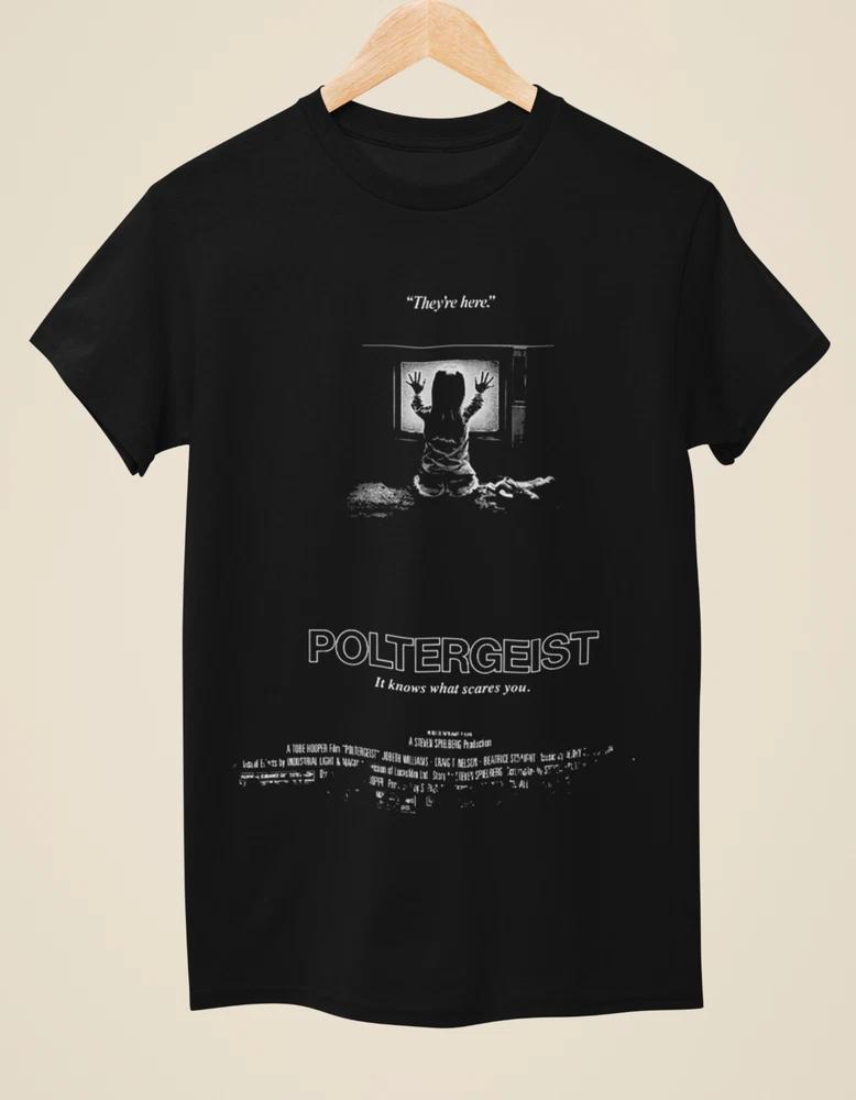 Poltergeist Movie Poster Inspired Unisex Black TShirt S