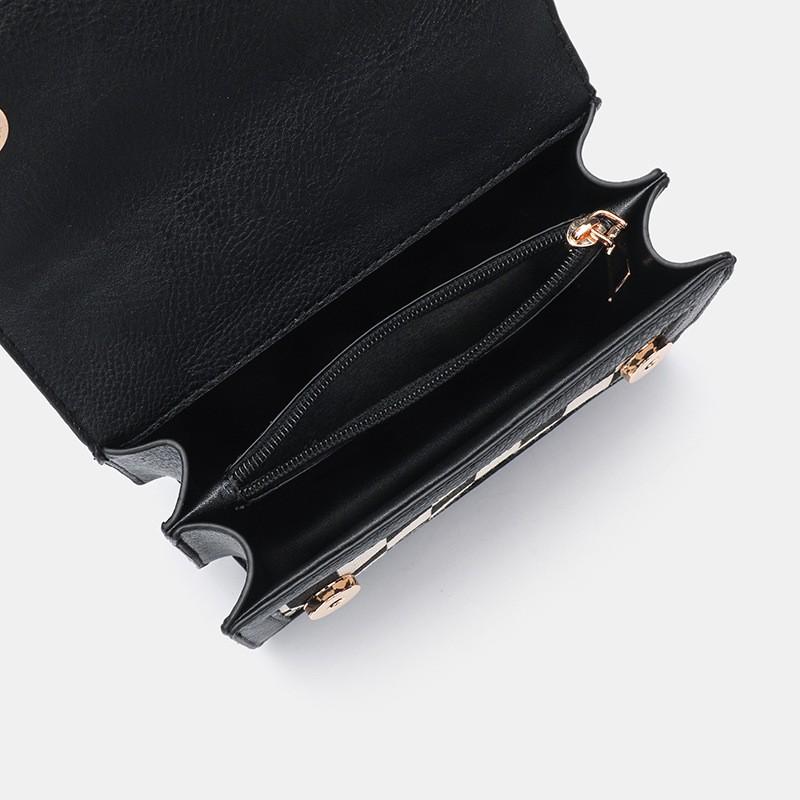 Small Design Checkerboard Portable Square Bag Women's New 2026 Fashionable Retro Single-shoulder Cross-body