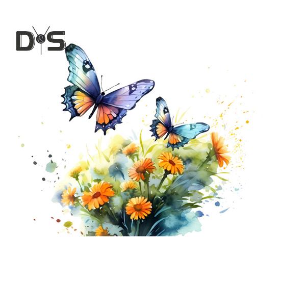 

Красочные бабочки цветок наклейка на унитаз Съемная самоклеящаяся водонепроницаемая ПВХ гостиная настенная живопись цветочная ванная комната украшение крышки унитаза B