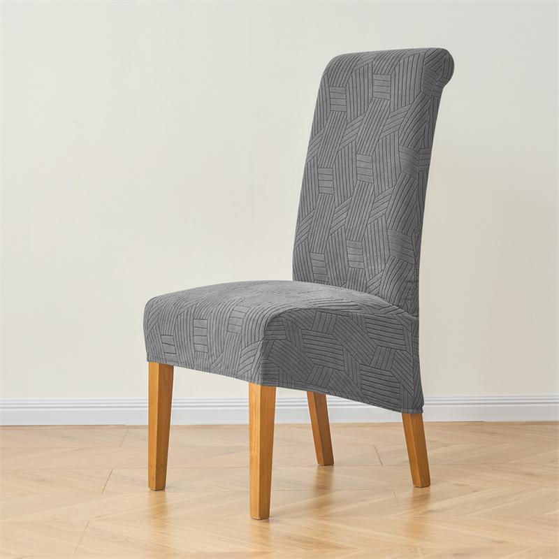 1/2Pcs Nordic Xl Size Dining Chair Cover Solid Color Washable Chair Slipcover Removable Elastic Seat Case El Banquet Home