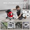 Drain Cleaner Machine 50FT x 1/2 Inch Manual Feed Snake Auger with Wheels