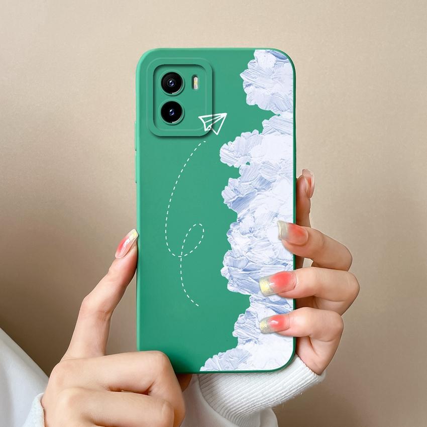 Pro Vivo Y01 Y02 Y02t Y03t Y16 Y17 Y18 Pouzdro na telefon Krásný Malý Květinový Vzor Silikonový Měkký Kryt Ochranná Fólie na Displej Kryt proti Pádu Pro Kryty Vivo