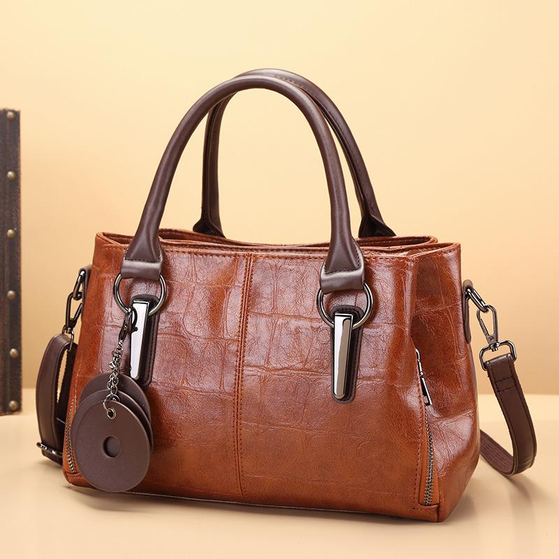 

Summer new retro contrasting color personalized portable messenger bag three-layer large-capacity pillow bag women s bag