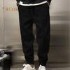 Men Pants Ankle-banded Side Pockets Drawstring Elastic Waist Loose Solid Color Gym Traning Jogging Sweatpants Long Trousersrk.