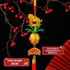 2026 Year Of The Horse Wall Hanging Car Ornament Chinese  Year Red Gold Pineapple Pendant Lucky Decoration Housewarming Gifts