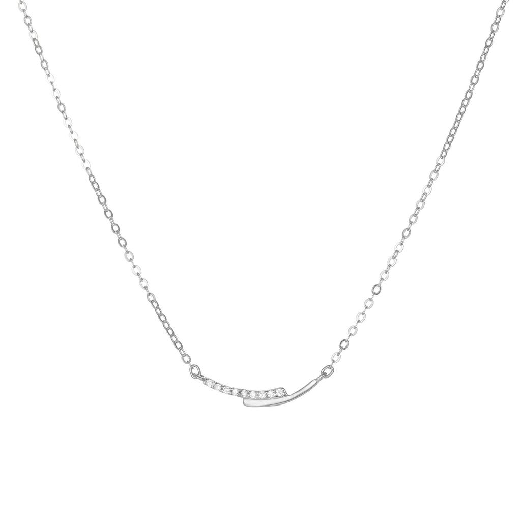 S925 Sterling Silver Smile Necklace: Elegant, Versatile, Simple Design for Women