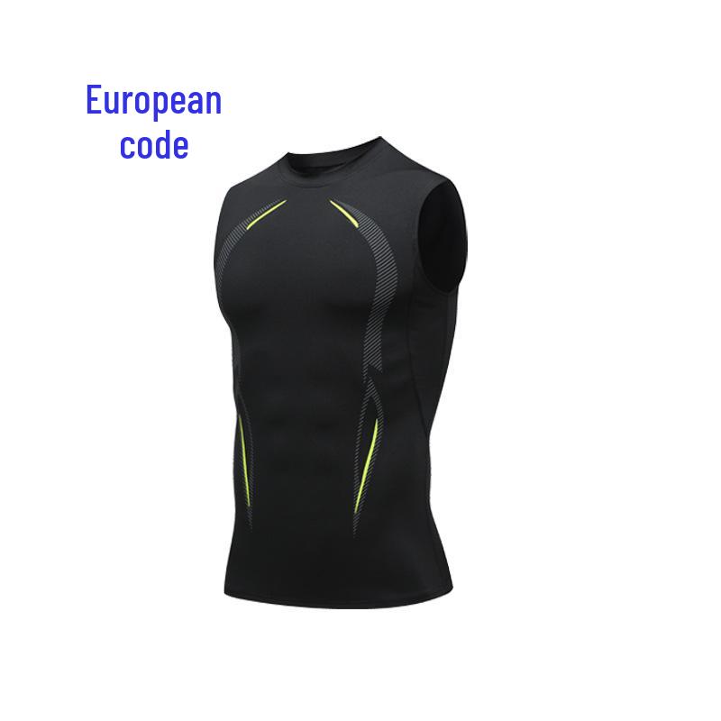 Summer Men s European Quick-Dry Breathable Fitness Training Vest 2XL