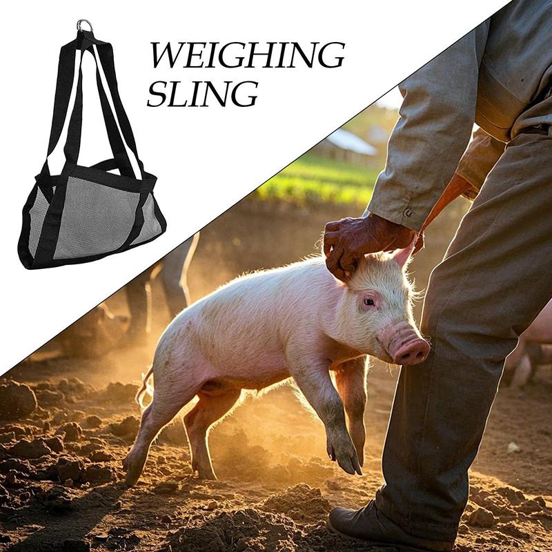 

Весы для козлинга Нейлоновый строп для взвешивания мелких животных Регулируемые принадлежности для подъема скота для телят козлят щенков кроликов