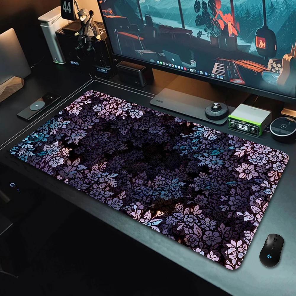 XXL Red Texture Mouse Pad Fashion Design Sakura Mousepad Computer Game Large Table Mat Rubber Anti-Slip Mechanical Keyboard Pads