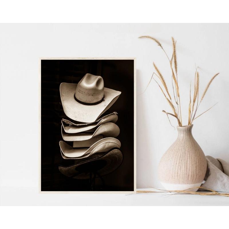 Southwest Rustic Western Farmhouse Photo Highland Cow Posters and Prints Canvas Printing Wall Art Picture for Living Room Decor