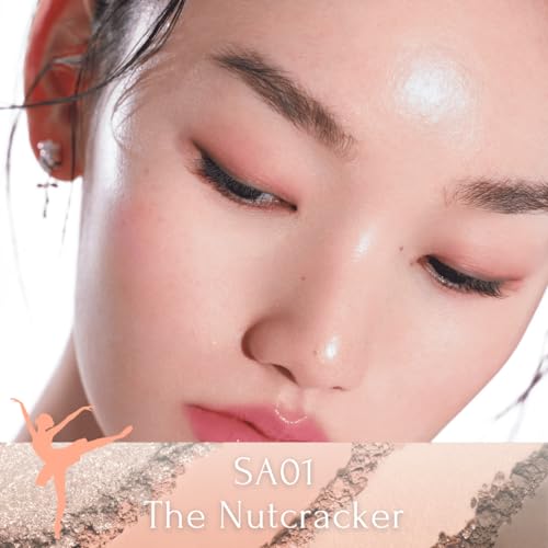 INTO U Eyeshadow Rotational Palette 4 Colors Shine Glitter Pearl #SA01 Nutcracker