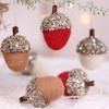 3pcs Cute Acorn Balls Multifunction Xmas Tree Pendant Crafts Wool Felt  Window