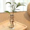 Transparenter Blumentopf Vase Hydrokulturbehälter Miniaturlandschaft Kunststoff Öko-Flasche Heimdekoration