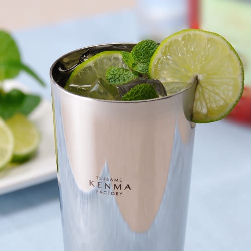 Wahei Freiz Tumbler, 320ml, for Coffee and Alcohol, by Tsubame Kenma Factory, Set of 2, Wooden Box, Stainless Steel, Double Walled, Insulates for Hot