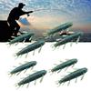 8Pcs Wacky Worms Fish Lures Bass Fishing Wacky Rigs Soft Plastic Lures Wacky Rigs Soft Worms Wacky Rigs Worms Baits Set