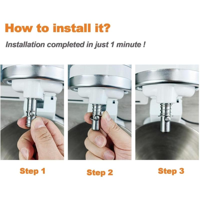 Stainless Steel Spring and Washers Installation Kit Mixer Accessories Mixer Attachment Suitable for Various Mixer Model