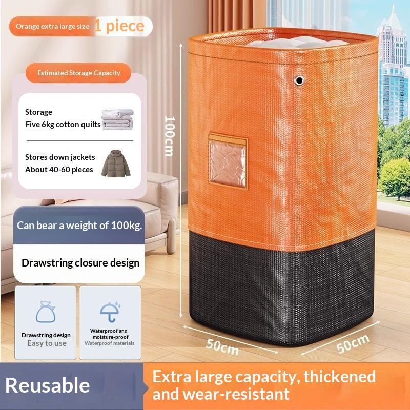 Heavy Duty Rolling Moving Storage Bag With Thickened Bottom Clear Window For House Moving Dorm Relocation Clothes Storage