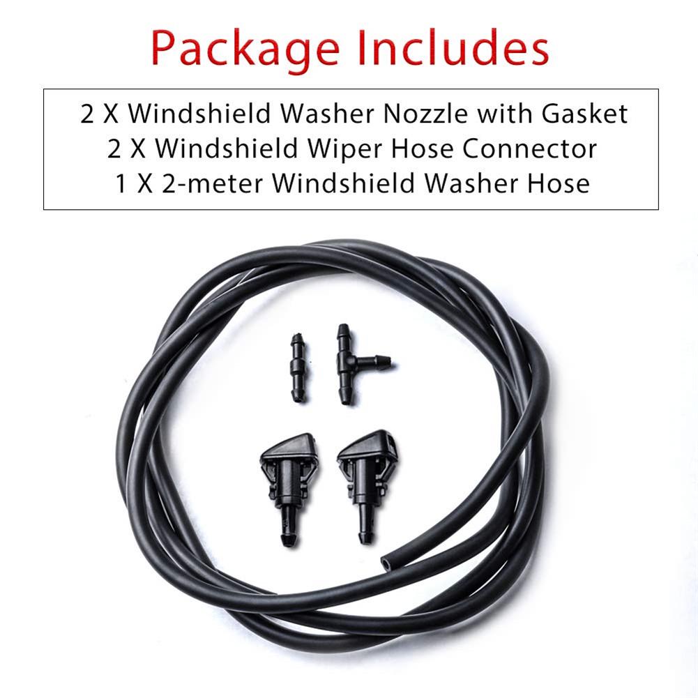AY002WZ-FBA1 Front Windshield Washer Nozzle Wiper Spray Kit Replacement For 2007-2013 DODGE JOURNEY DURANGO CHRYSLER PT CRUISER TOWN COUNTRY 300 JEP COMPASS 5303833AA 5116088AA 5160308AA 68024312AB AY002WZ-FBA1 Front Windshield Washer Nozzle Wiper Spray Kit Replacement For 2007-2013 DODGE JOURNEY DURANGO CHRYSLER PT CRUISER TOWN COUNTRY 300 JEP COMPASS 5303833AA 5116088AA 5160308AA 68024312AB