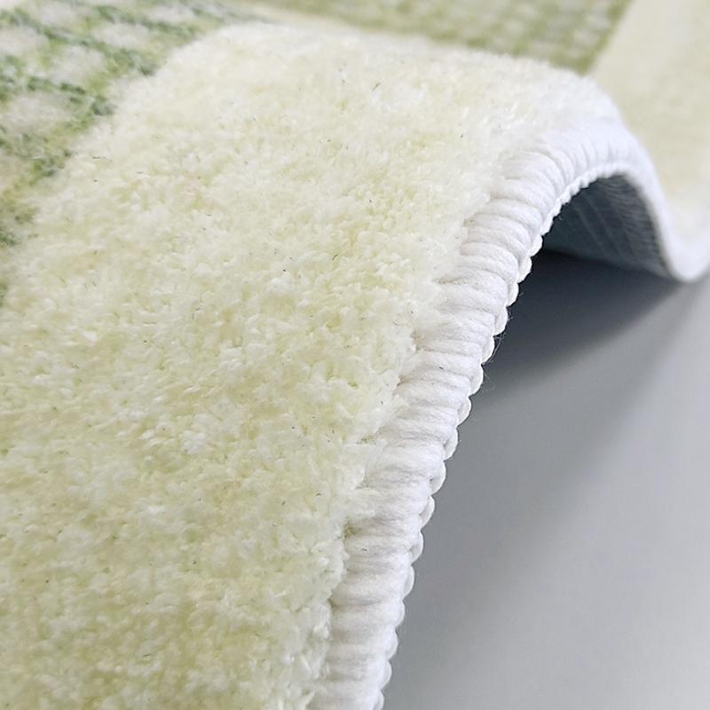 Fresh Style Living Room Decoration Green Carpet Thicken Plush Rugs for Bedroom Irregular Shapes Rugs for Bedroom Fluffy Soft Rug