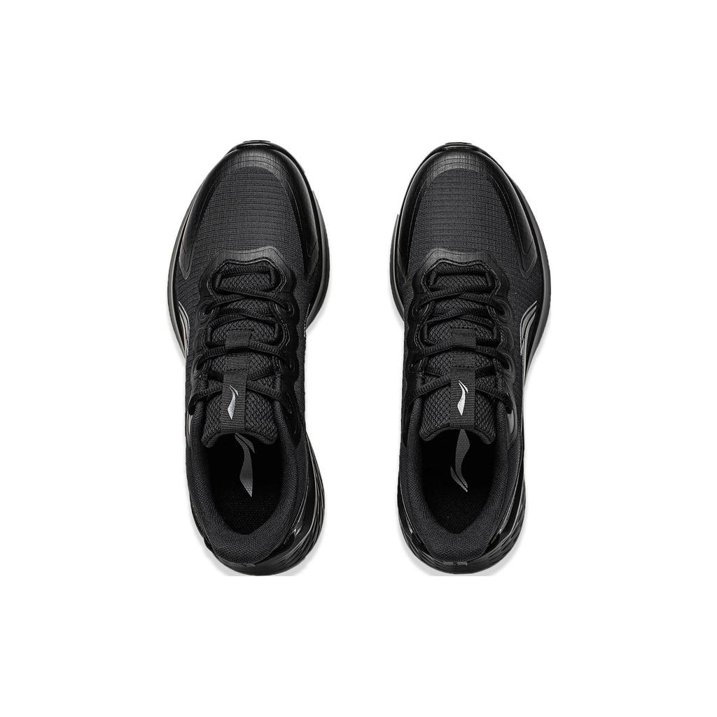 Li Ning Weiche Rutschfeste Abriebfeste Niedrig geschnittene Laufschuhe Herren Schwarz ARST047-5