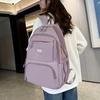 Fashion Casual Solid Color Backpack Unisex School Bag