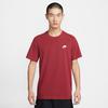T Shirts Men's Burgundy Crew Neck Moderate