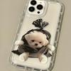 Bag Dog Bag Cat Transparent Phone Case Suitable for iPhone17 16 15 14 13 12 11Pro/ Max /Plus Anti-fall and Shockproof Back Cover