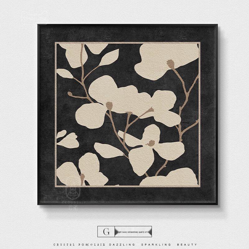 Miling French Vintage Brocade Floral Decorative Painting