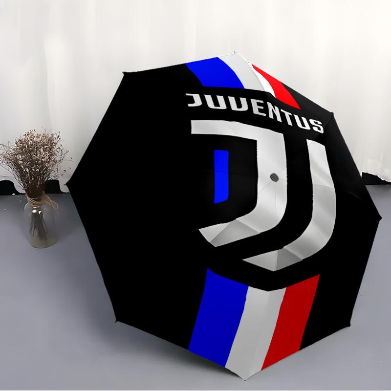 1pc Juventus Umbrella, Sun Protection, And UV Shielding. It Has Eight Sturdy Ribs for Outdoor Use And Perfect As a Holiday Gift