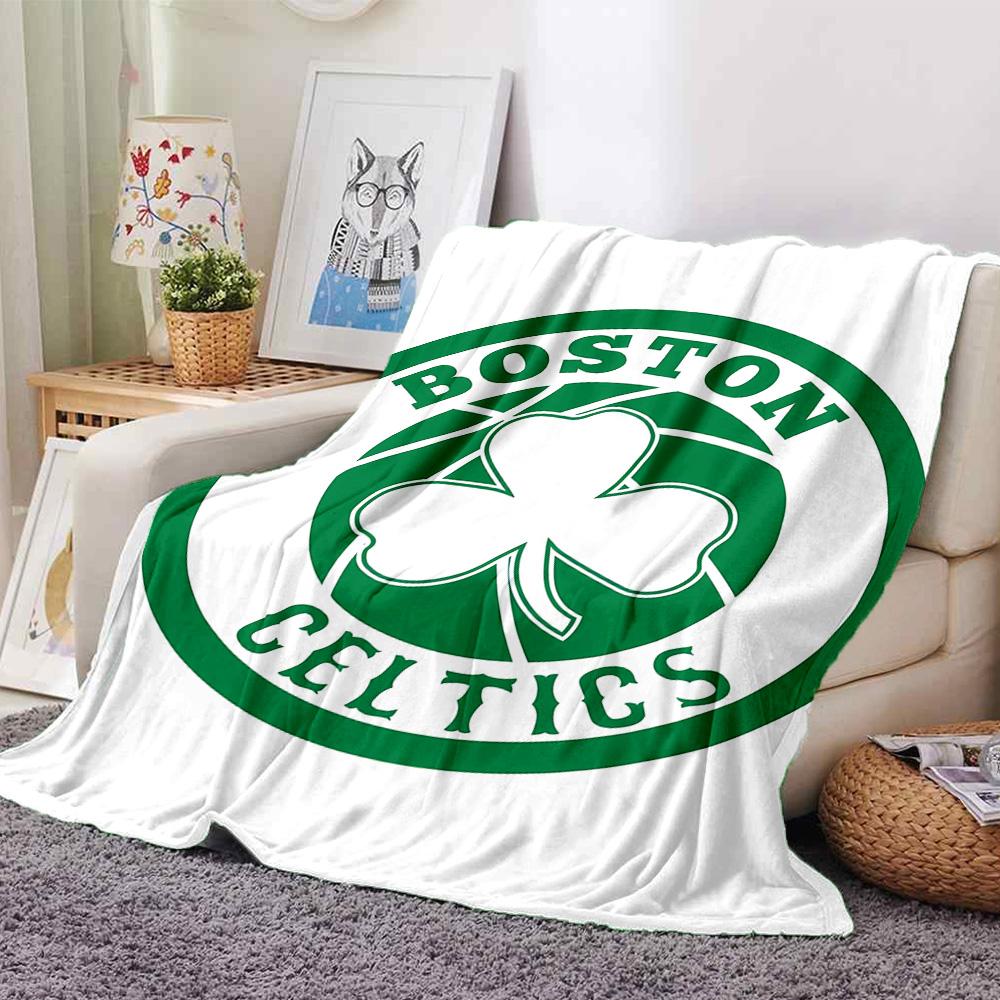1pc Blanket - Boston Celtics logo Print Design,Lightweight Blanket for Sofa,Bed- Soft &Warm,Gift for All Seasons