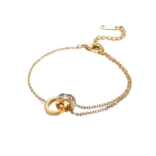 Neues Modisches Titanstahl Anlauffreies Armband für Damen - Vielseitige Europäische Stil-Trends