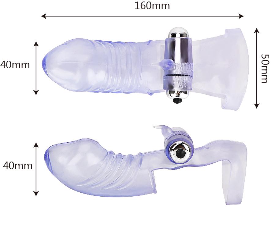 Finger Sleeve Vibrator G Spot Massage Clit Stimulate Female Masturbator Sex Toys