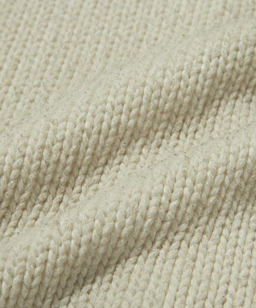 Suade Washed Knit Zip Up [Ivory]