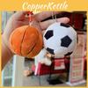 Basketball Soccer Plush Toy Keychain With Ball Shapes For Kids And Collectors
