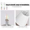 6PCS Modern Fabric Lampshade Clip On Design 5.12 inch Height Chandelier Lamp Shades Lamp Cover Indoor Lamp