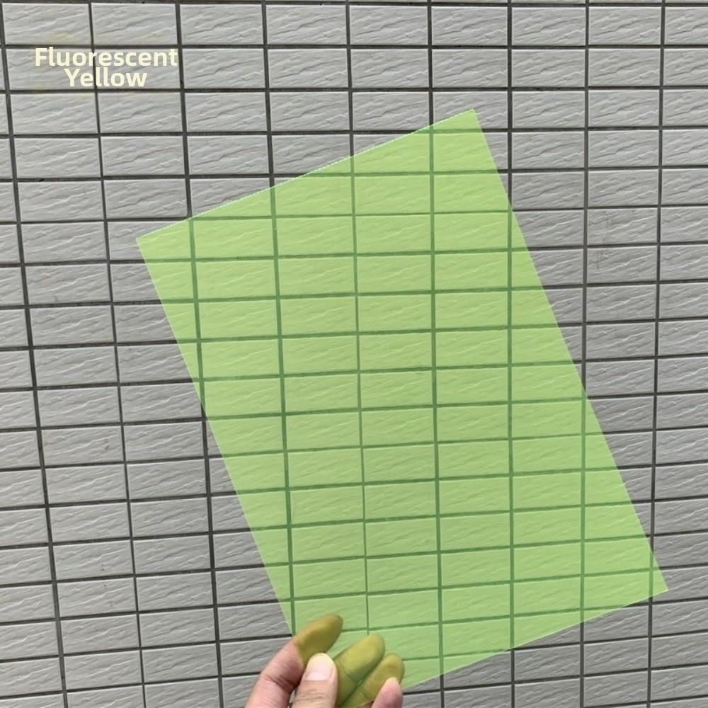Multicolored Transparent PVC Sheet DIY Light Filter Gel Translucent Hard Sheet for DIY Projects