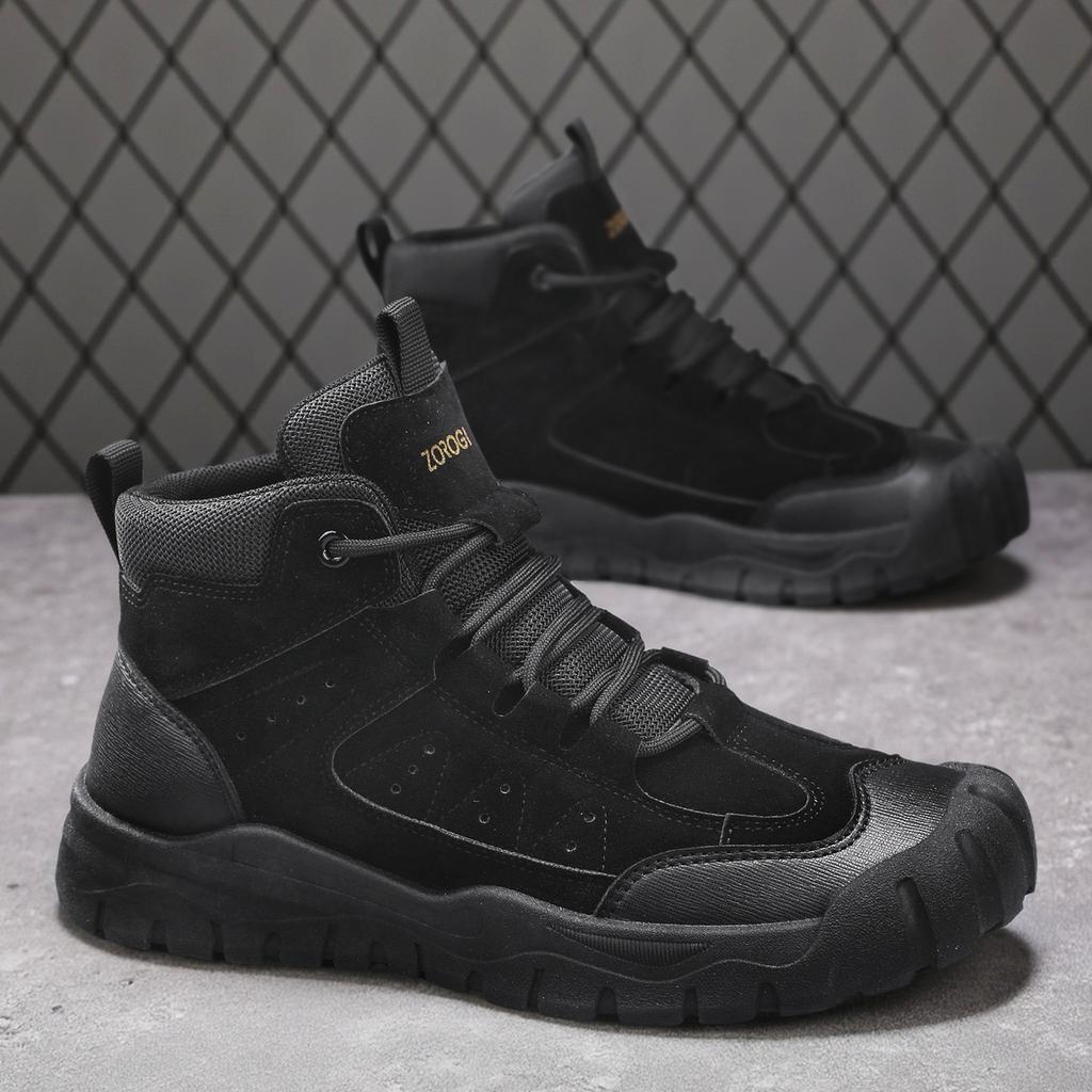 TUINANLE Men's Hiking Boots Outdoor Camping Climbing Shoes Trekking Sneakers for Men Casual High Top Boots