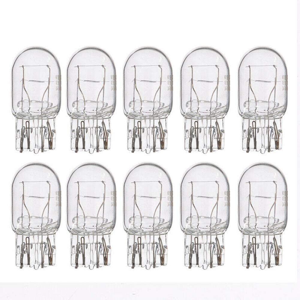 10pcs T20 7443 7440 Signal Light W21/5W Clear Glass DRL Daytime Running Lights Turn Stop Signal Brake Tail Light Bulbs Bulbs 7