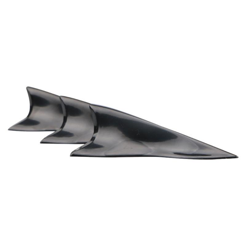 10pcs Universal Shark Fin Vortexs Generator Car Roof Spoiler Bumper Accessories ABS Shark Fin Diffuser Vortexs Generators
