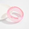 Transparent Colorful Resin Bangles Punk Hip Hop Chunky Bangles Laser Bracelets  Women Jewelry