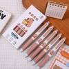 Lot de 5 stylos gel Capybara mignons, stylos effaçables bleus à séchage rapide, fournitures scolaires et de bureau, papeterie esthétique Kawaii