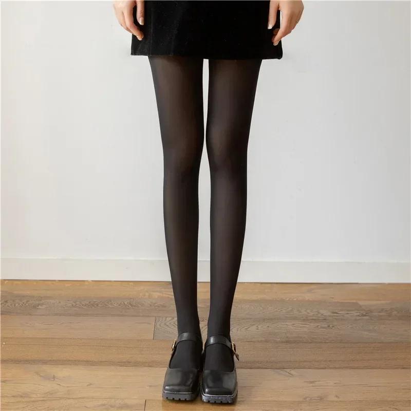 Women's Tights Slim Stockings Pantyhose Super Elastic Large Size Leggings Red Women's Media Sexy Tights Spring Autumn Winter