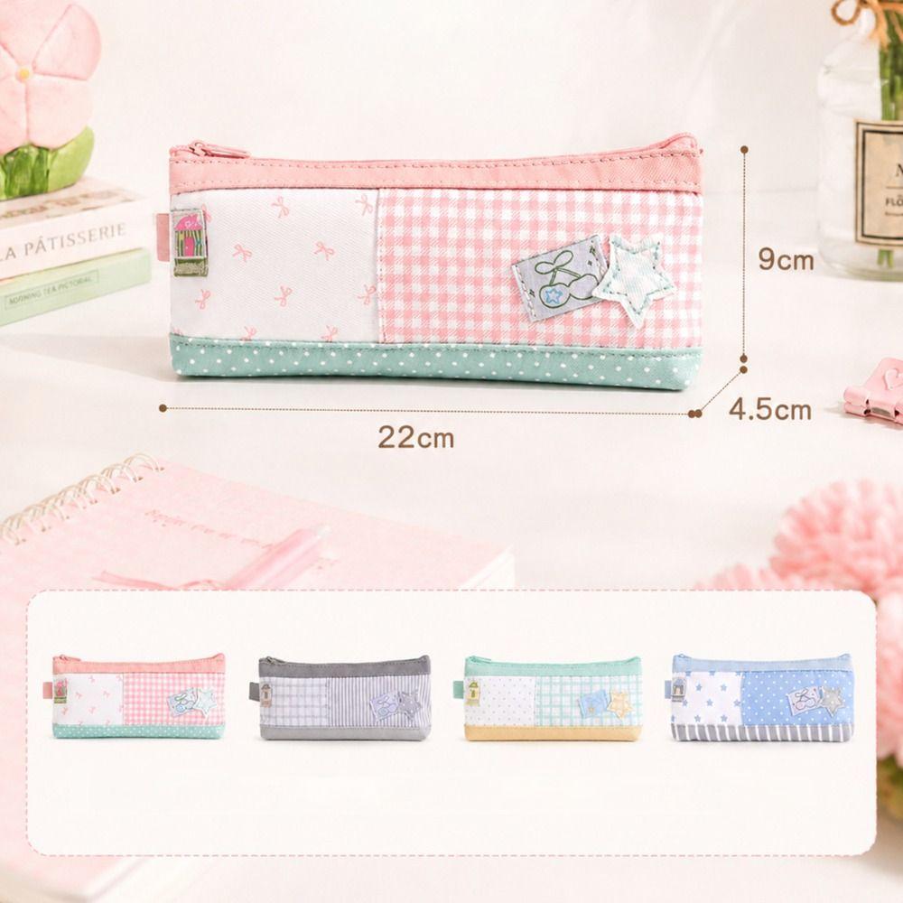 Large Capacity Pencil Storage Case Zipper Closure Cosmetic Organizer Lipstick Case  School Supplies