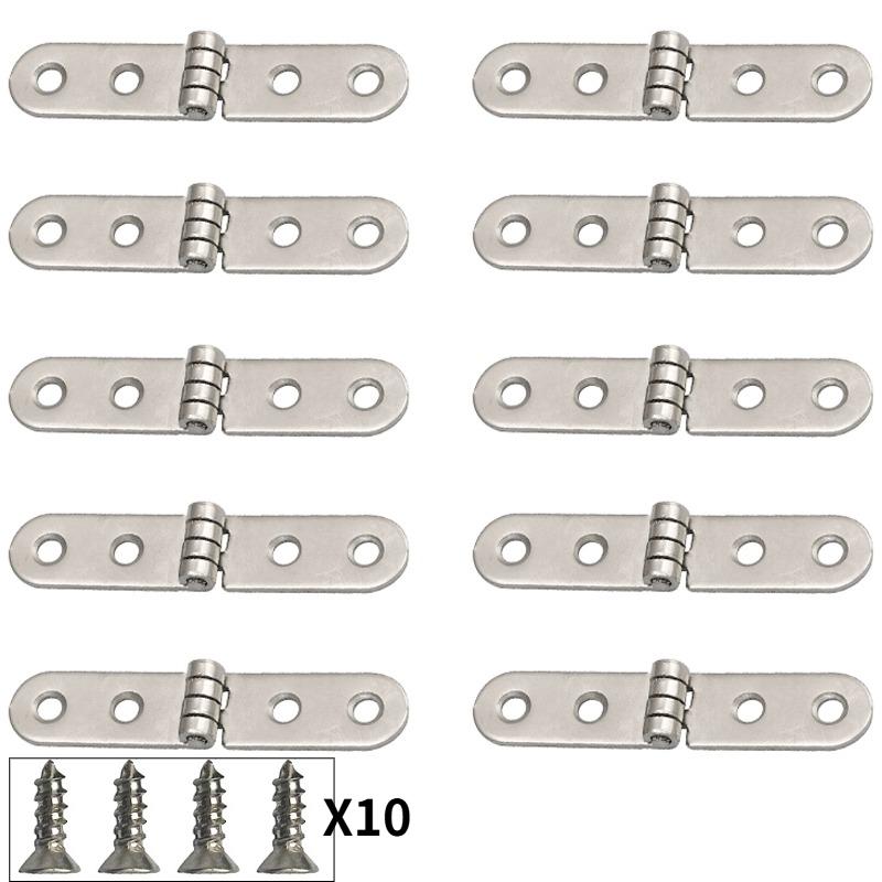 10 шт. Складные врезные петли для люков, мебельные петли для столешниц, компьютерных столов, швейных машин