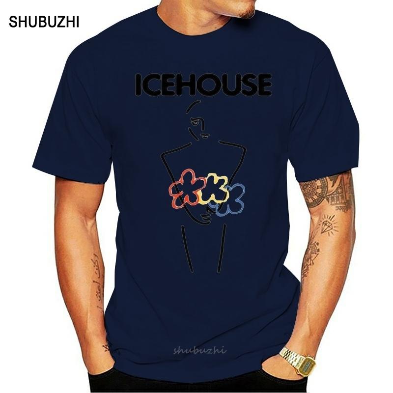Icehouse Man Of Colours Rock Band New MenS Black White TShirt Size S2Xl Harajuku Tops Fashion Classic Tee Shirt S