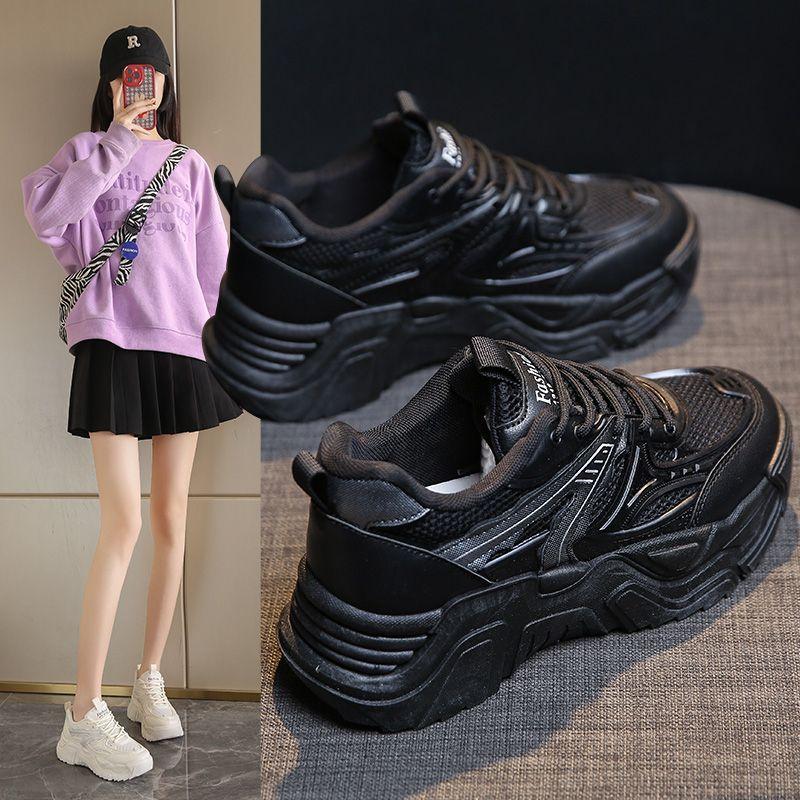 

Dad Shoes Women s Spring and Autumn New Student Edition Platform Sneakers Single Shoes Breathable Versatile Height Increasing Casual Sneakers Women 35