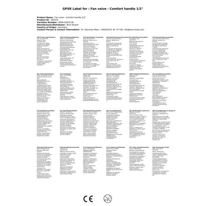 Vanne à siège incliné pour appareils avec aérateur - Poignée confort 1/2"