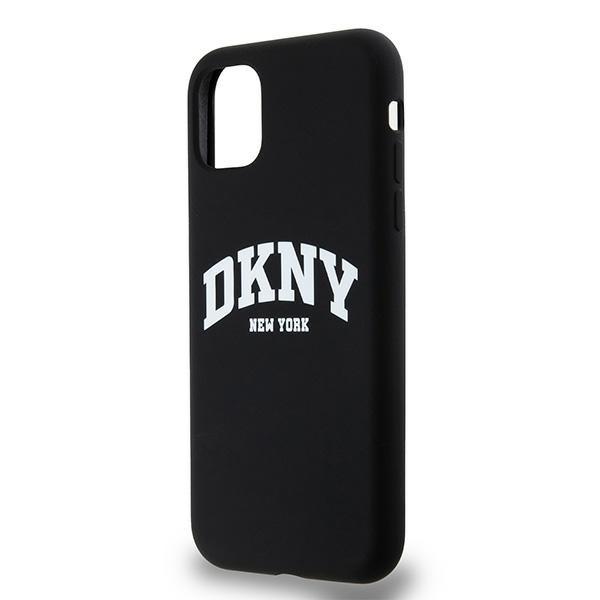 Dkny Dkhmn61Snyach Iphone 11 / Xr 6.1Czarny/Black Hardcase Liquid Silicone White Printed Logo Magsafe