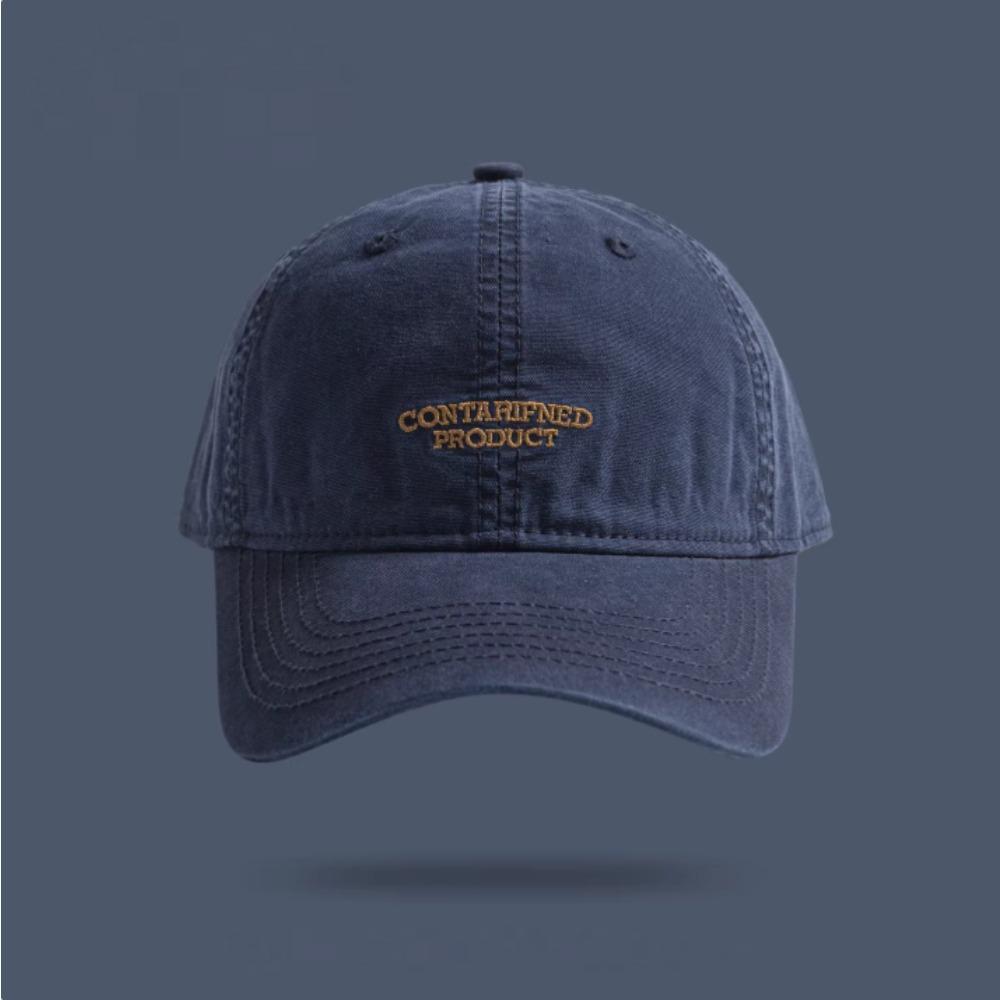 

Classic Korean Cotton Baseball Cap for Men Women, Embroidery Letter Plain Vintage, Perfect for Outdoor Daily Wear Streetwear темно-синий